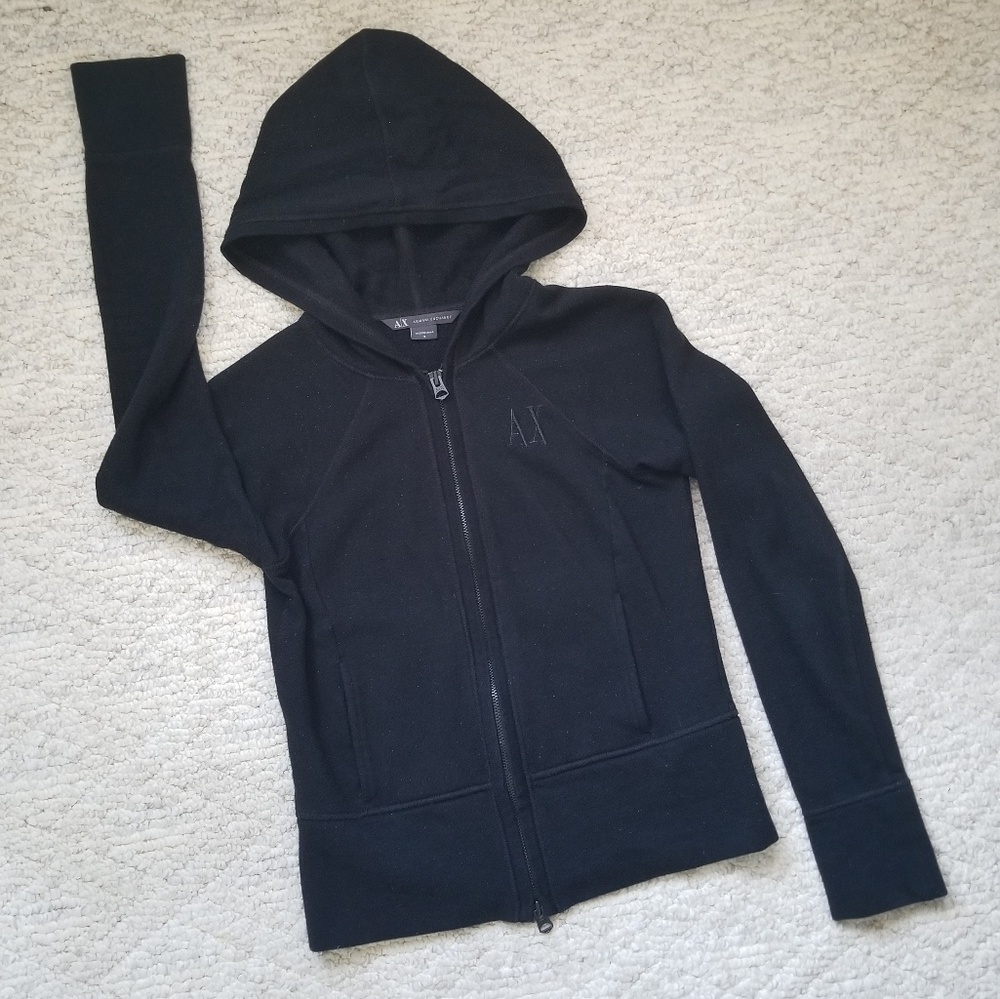 Armani Exchange zip-up hoodie sweater